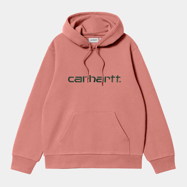Carhartt WIP - Carhartt Pullover Hooded Sweatshirt - Dusty Rose / Sycamore Tree