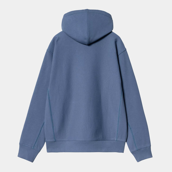 Carhartt WIP - American Script Pullover Hooded Sweatshirt - Blue Iris