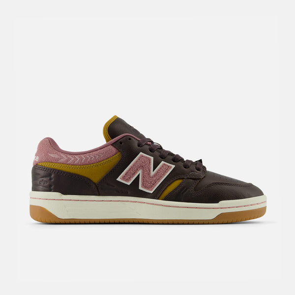 New Balance Numeric - 303 Boards Jeremy Fish 480 Shoes - Brown / Pink