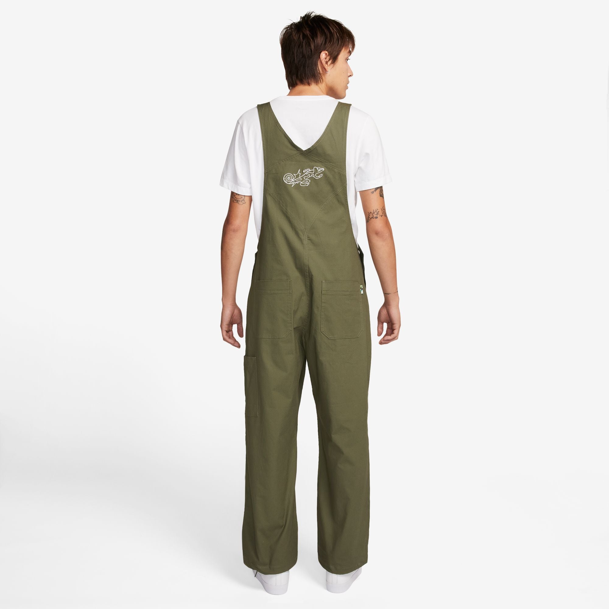 Nike SB Olympic Skate Overalls Medium Olive White Small