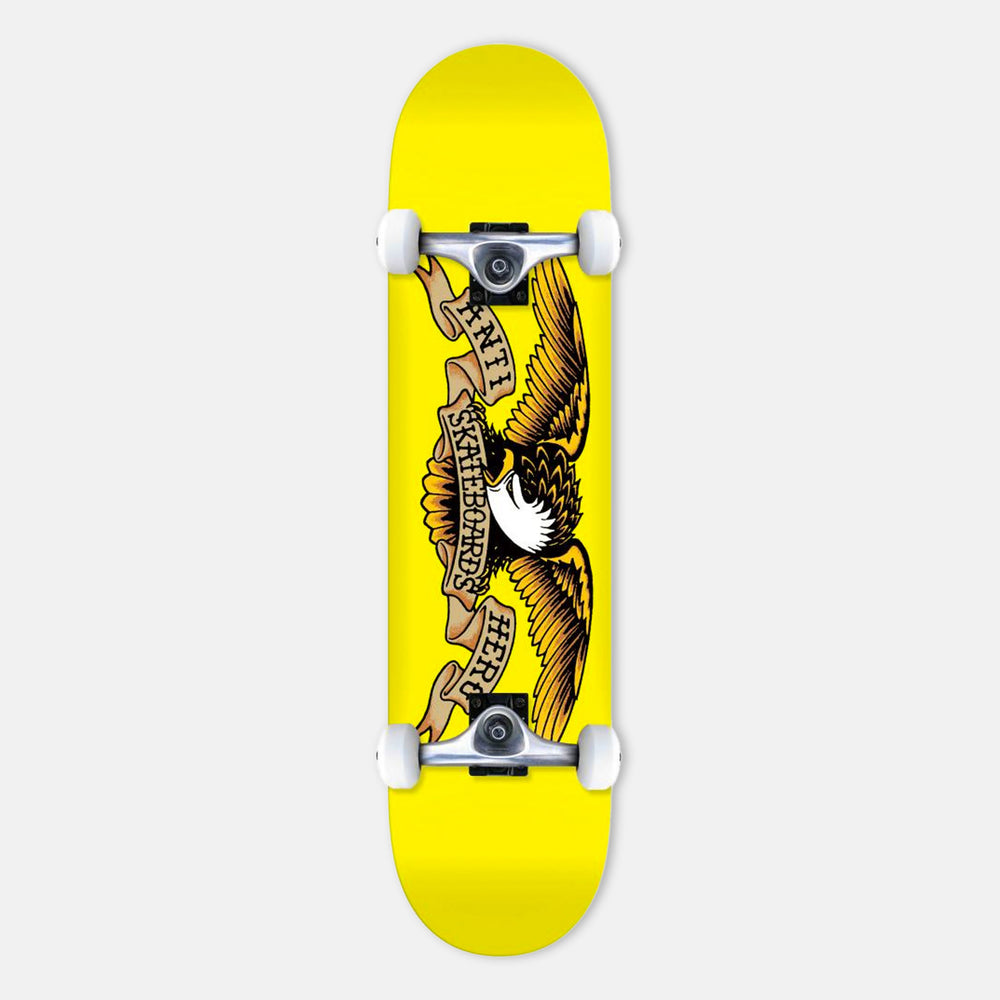 Anti Hero Skateboards - 7.3" Classic Eagle Complete Skateboard - Yellow