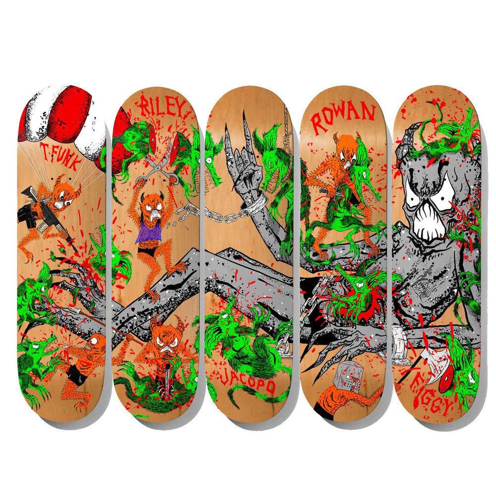 Baker Skateboards - 8.0" Justin 'Figgy' Figueroa Toxic Rats Neckface Skateboard Deck
