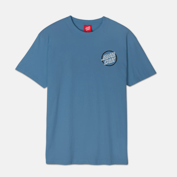 Santa Cruz - Breaker Check Opus T-Shirt - Dusty Blue