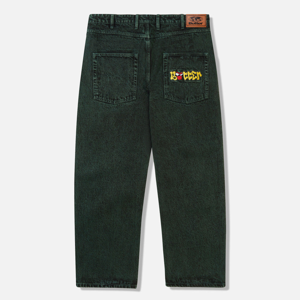 Butter Goods - Big Apple Denim Jeans - Acid Fern W28