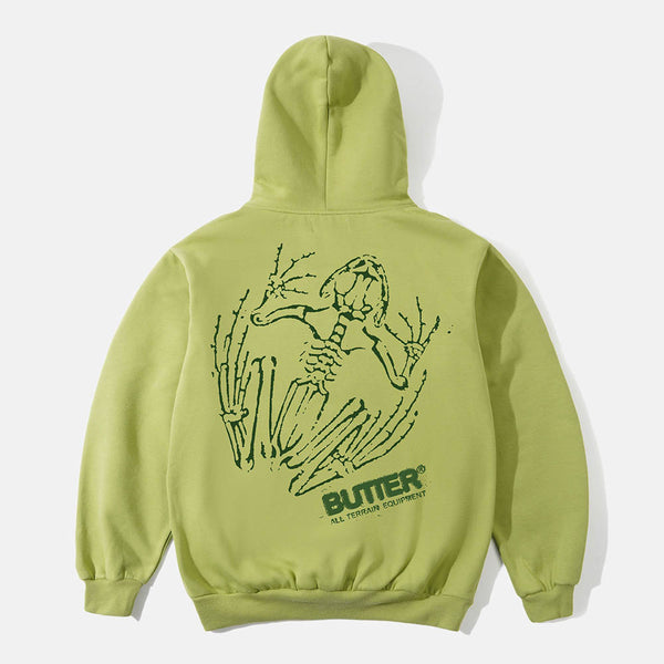 Butter Goods - Fossil Pullover Hooded Sweatshirt - Moss