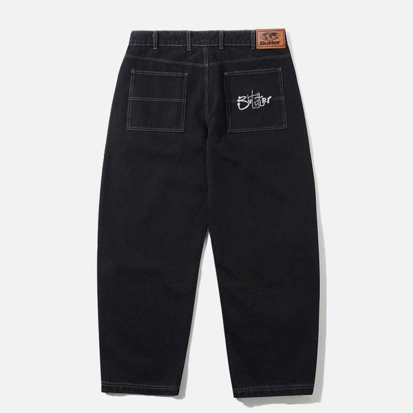 Butter Goods - Scribble Denim Jeans - Washed Black