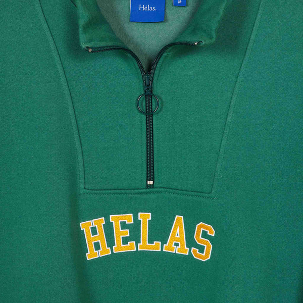 Helas - Campus Quarter Zip Sweatshirt - Green