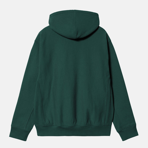 Carhartt WIP - American Script Pullover Hooded Sweatshirt - Dark Fir