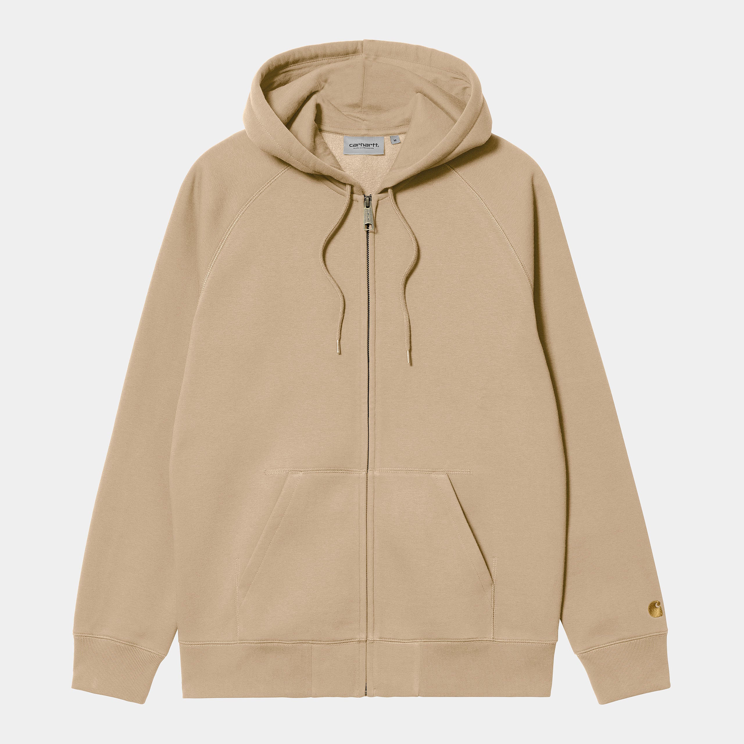 Carhartt WIP Chase Zip Hooded Sweatshirt Sable Gold
