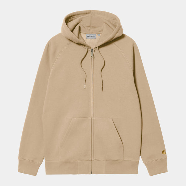 Carhartt WIP - Chase Zip Hooded Sweatshirt - Sable / Gold
