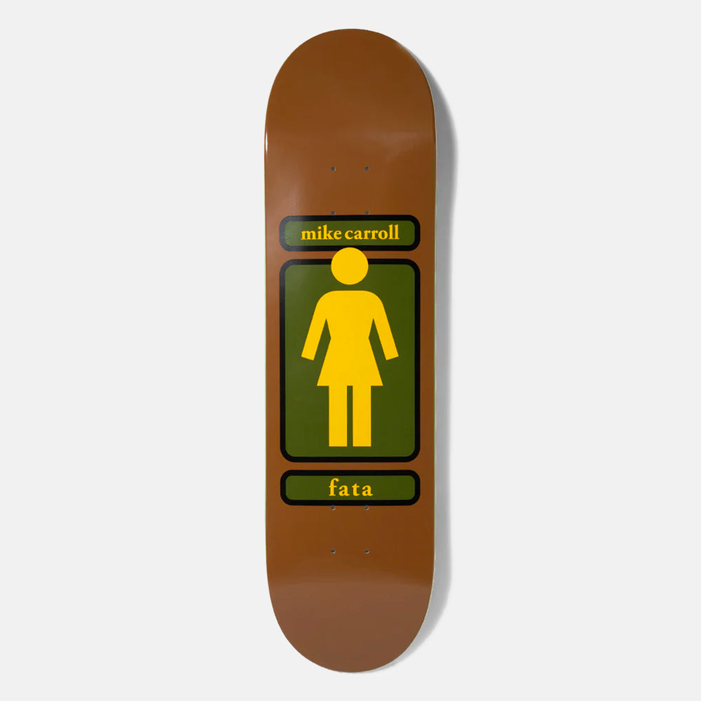 Girl Skateboards - 8.375" Mike Carroll 93 Til Skateboard Deck - Brown