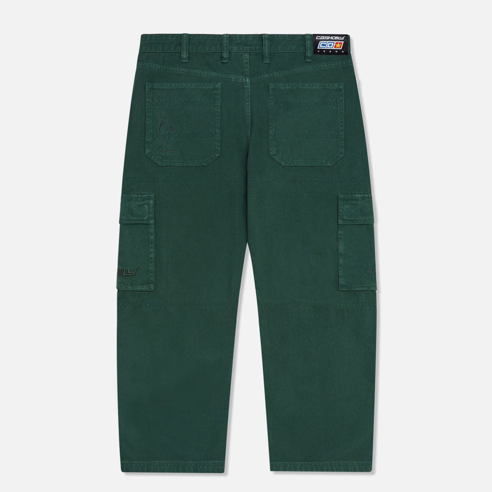 Cash Only - Aleka Denim Cargo Pants - Green W28