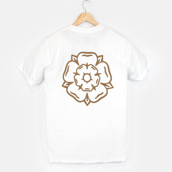 Don't Mess With Yorkshire - Rose S/S T-shirt - White / Flower