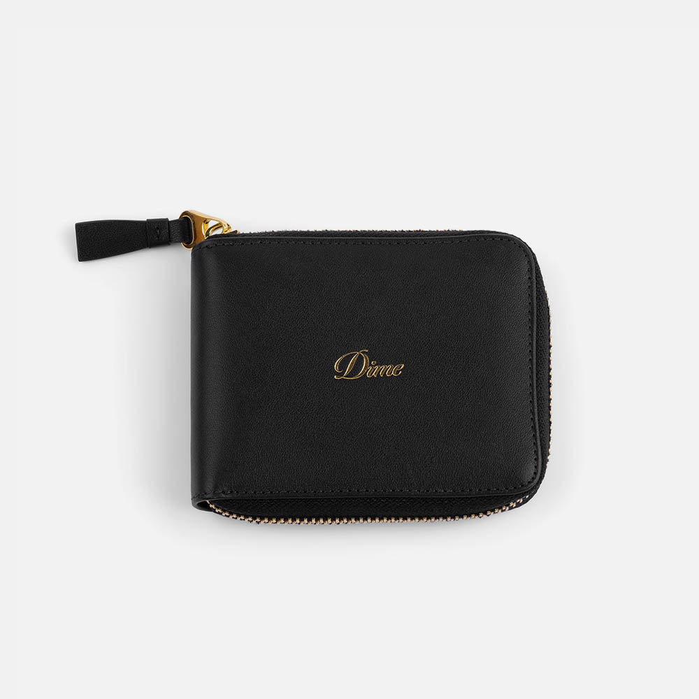 【新品】Dime Mtl Cursive Zip Wallet Dime MTL - Cursive ZIP Wallet - Black – Welcome Skate Store