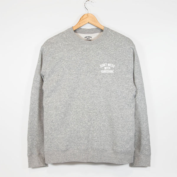 Don't Mess With Yorkshire - Rose Crewneck Sweatshirt - Grey Heather