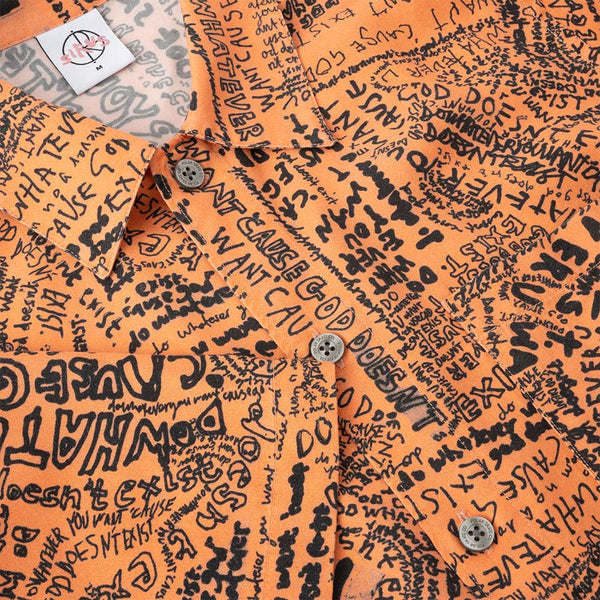 Polar Skate Co. - Exist Bowling Shirt - Orange