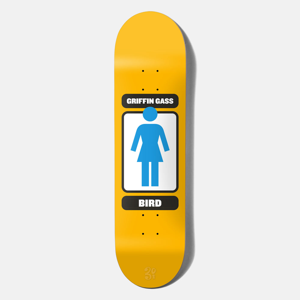 Girl Skateboards - 8.25" Griffin Gass 93 Til Skateboard Deck - Yellow