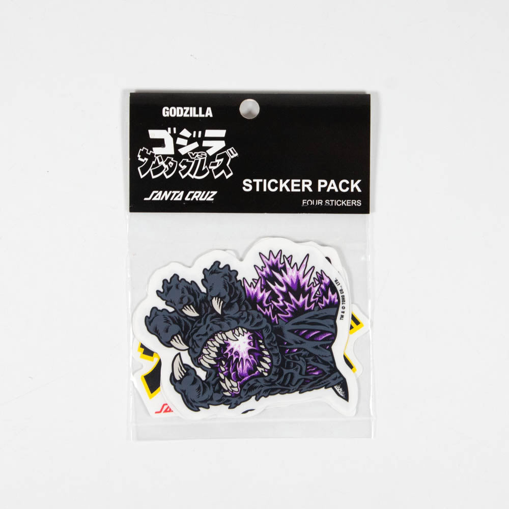 Santa Cruz - Godzilla vs Santa Cruz Sticker - Multi – Welcome