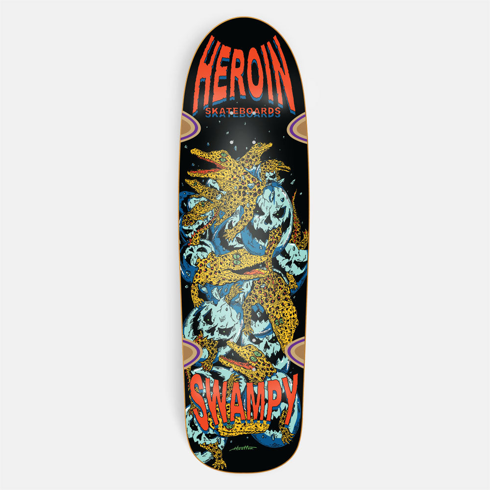 Heroin Skateboards - 9.215" Swampy X Hirotton Gators Skateboard Deck