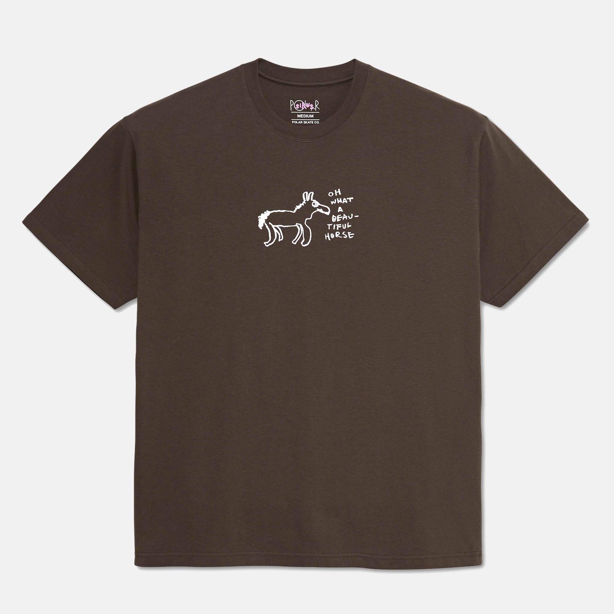 Polar Skate Co. - Beautiful Horses T-Shirt - Chocolate – Welcome