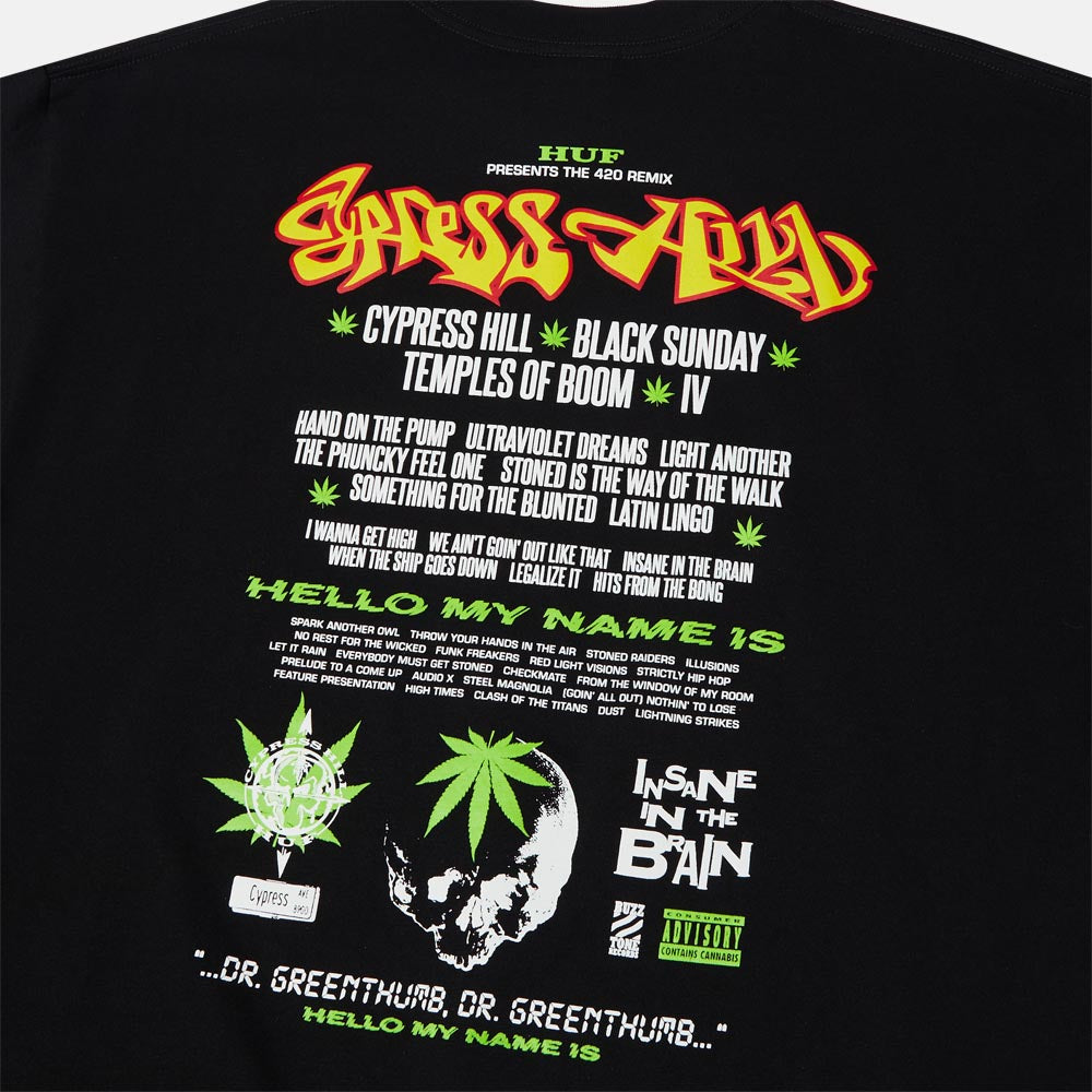 Huf - Cypress Hill Greenthumb T-Shirt - Black