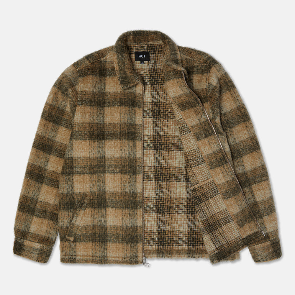 Huf - Megablast Plaid Jacket - Desert