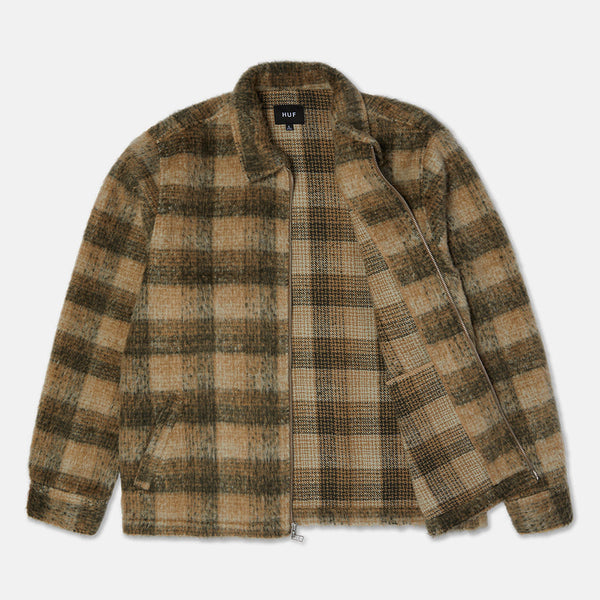 Huf - Megablast Plaid Jacket - Desert