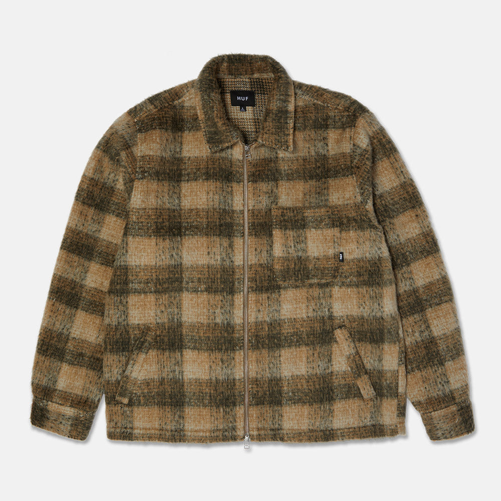Huf - Megablast Plaid Jacket - Desert