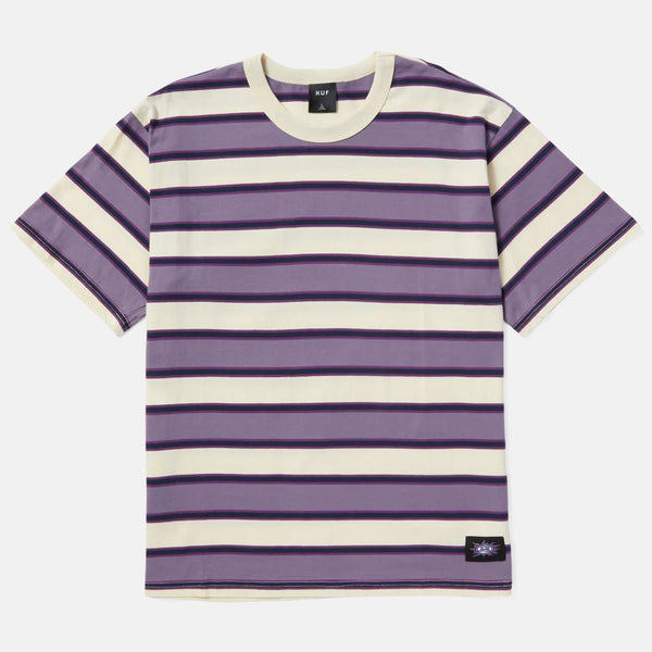 Huf - Terrace Stripe Relaxed Knit T-Shirt - Dust Purple