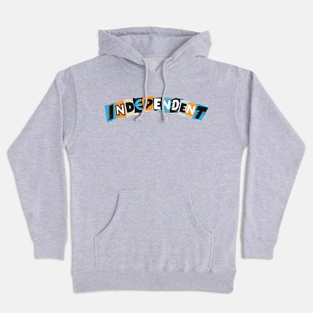 Independent Trucks Lance Mountain Ransom Pullover Hooded Sweatshirt Grey Heather Small