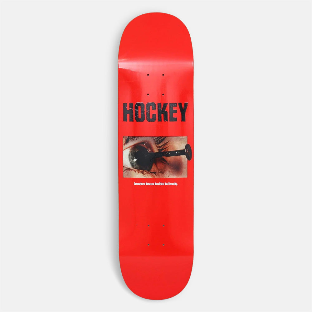 Hockey Skateboards - 8.38" Ben Kadow Breakfast Insanity Skateboard Deck - Red