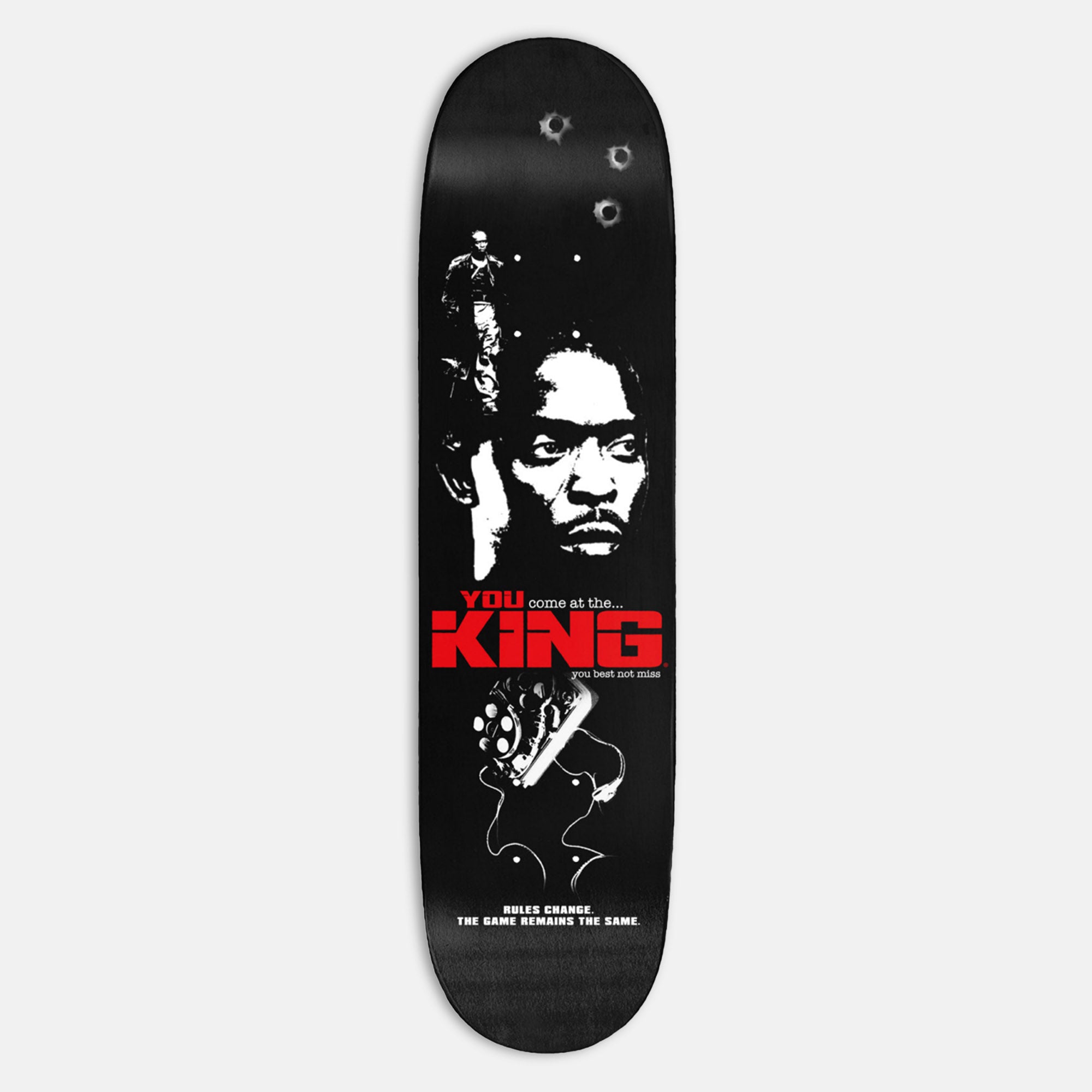 King Skateboards - 8.18" King Rules Deck - Black / White / Red