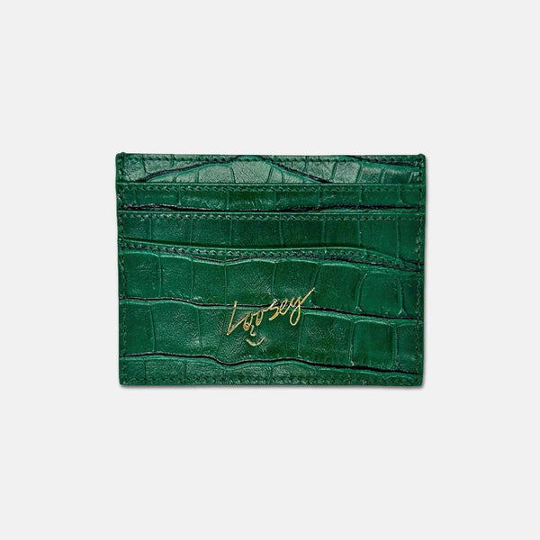Loosey - Croc Skin Card Holder - Green