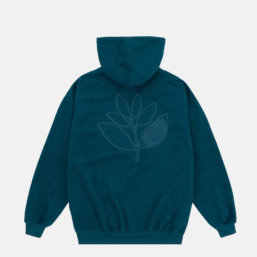 Magenta Skateboards - Patch Hooded Pullover Sweatshirt - Petrol Blue Small