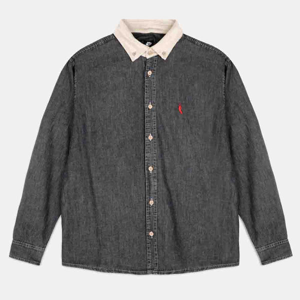 Magenta Skateboards - PWS Denim Longsleeve Shirt - Black Denim