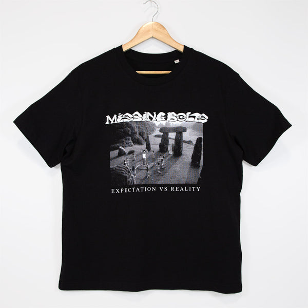 Missing Bolts - Expectation Vs Reality T-Shirt - Black