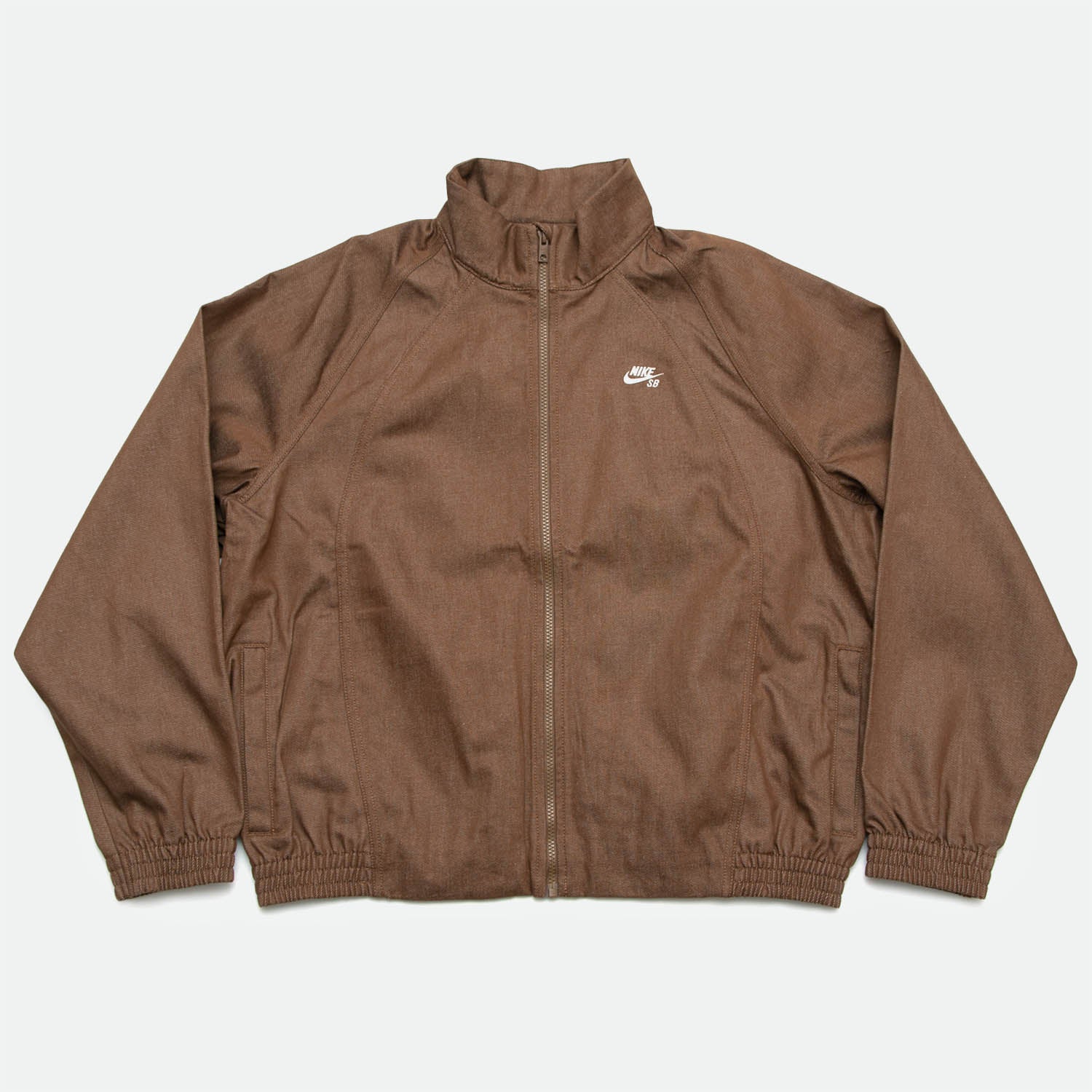 Nike SB - Denim Track Jacket - Mosswood Brown / White – Welcome