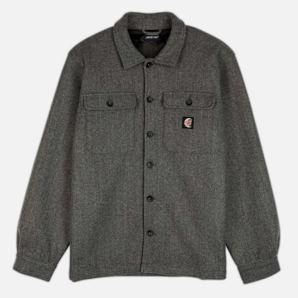 Santa Cruz - Crypt Flannel Overshirt - Charcoal