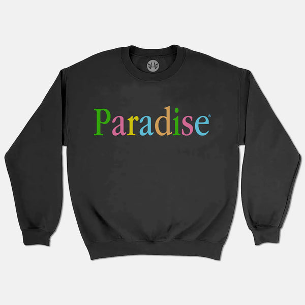 Paradise - Colours Logo Crewneck Sweatshirt - Black