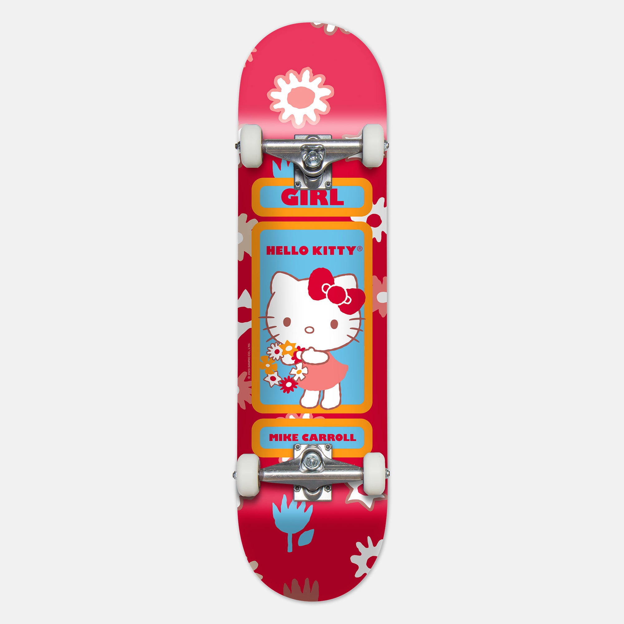 Girl Skateboards - 7.75" Sanrio Carroll Hello Kitty Complete Skateboard