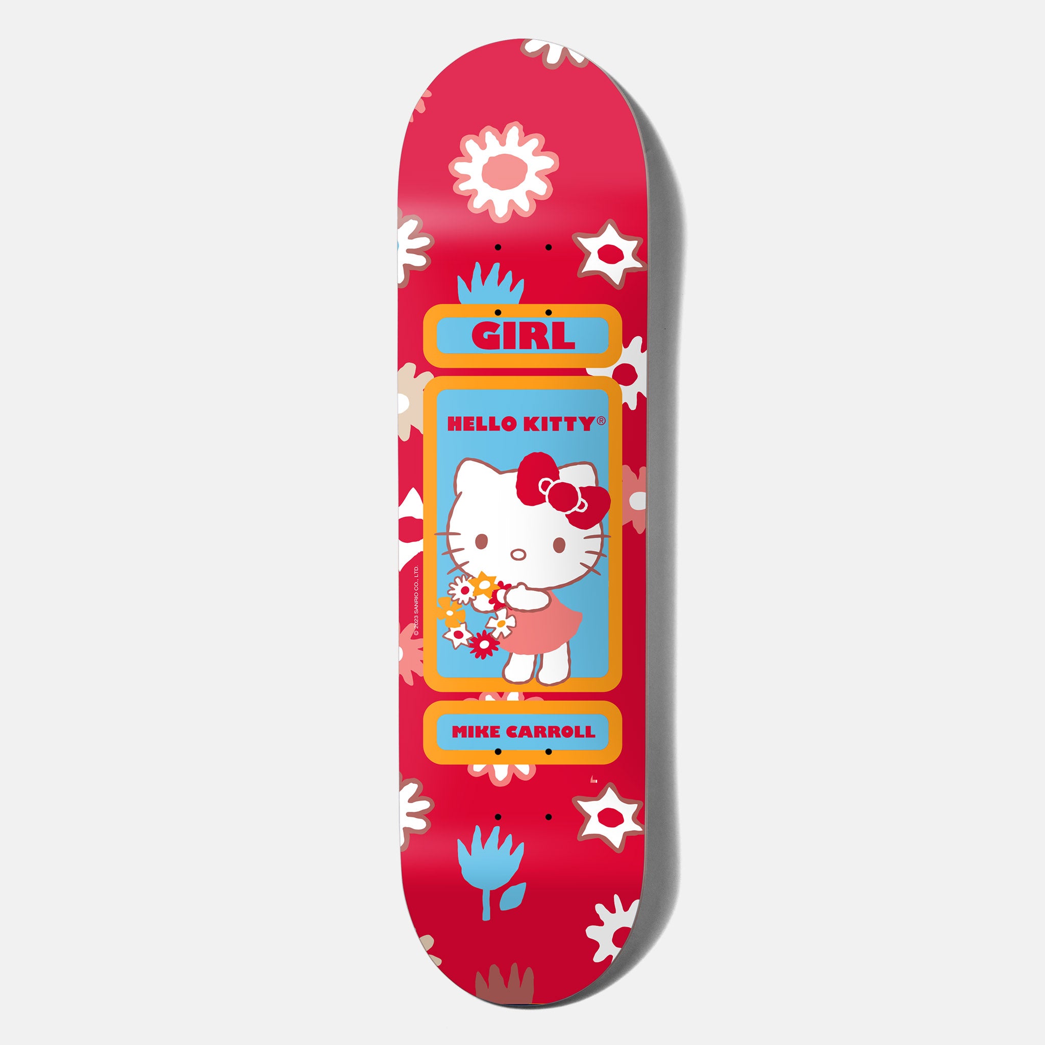 Girl Skateboards 8.375" Sanrio Carroll Hello Kitty Skateboard Deck Skate Store