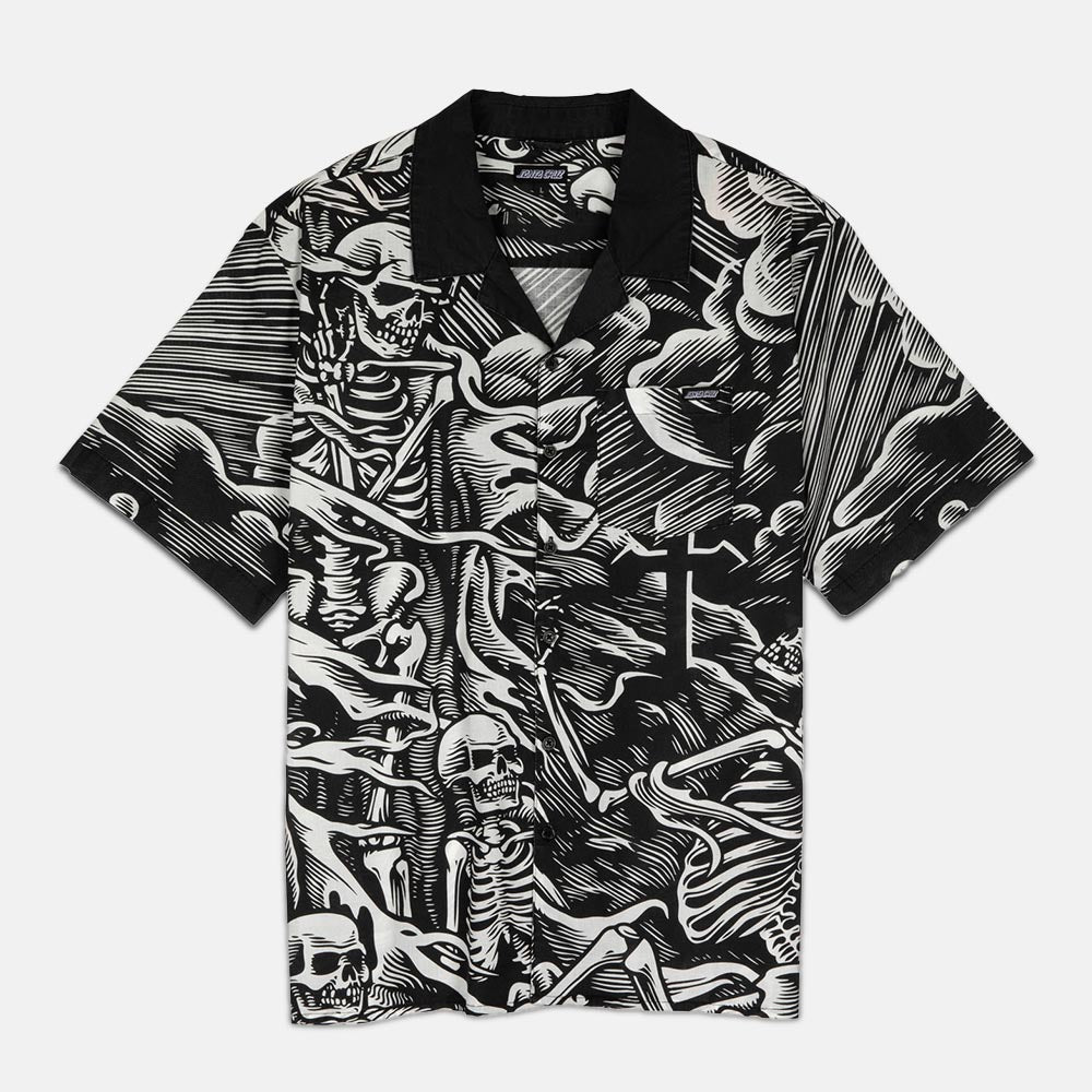 Santa Cruz - O'Brien Purgatory Short Sleeve Shirt - Black