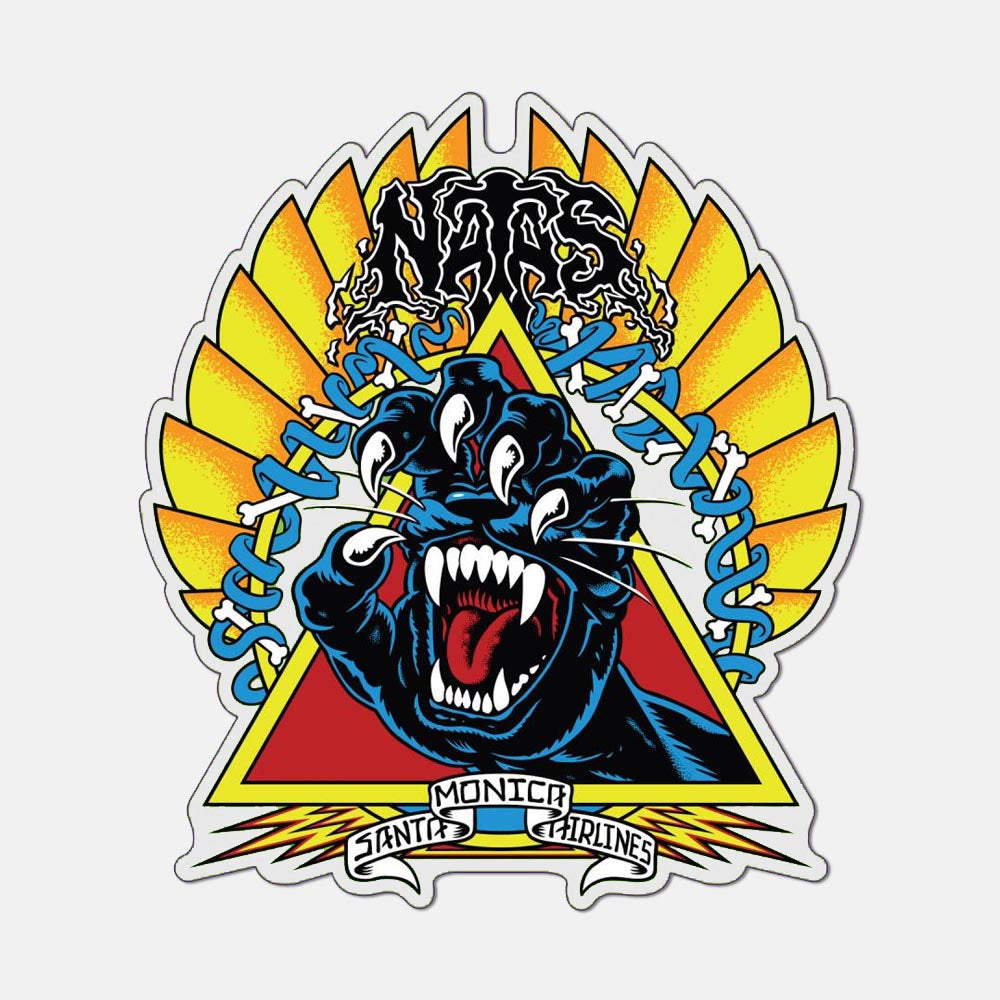 Santa Cruz - Screaming Panther 5.25" Sticker - Multi