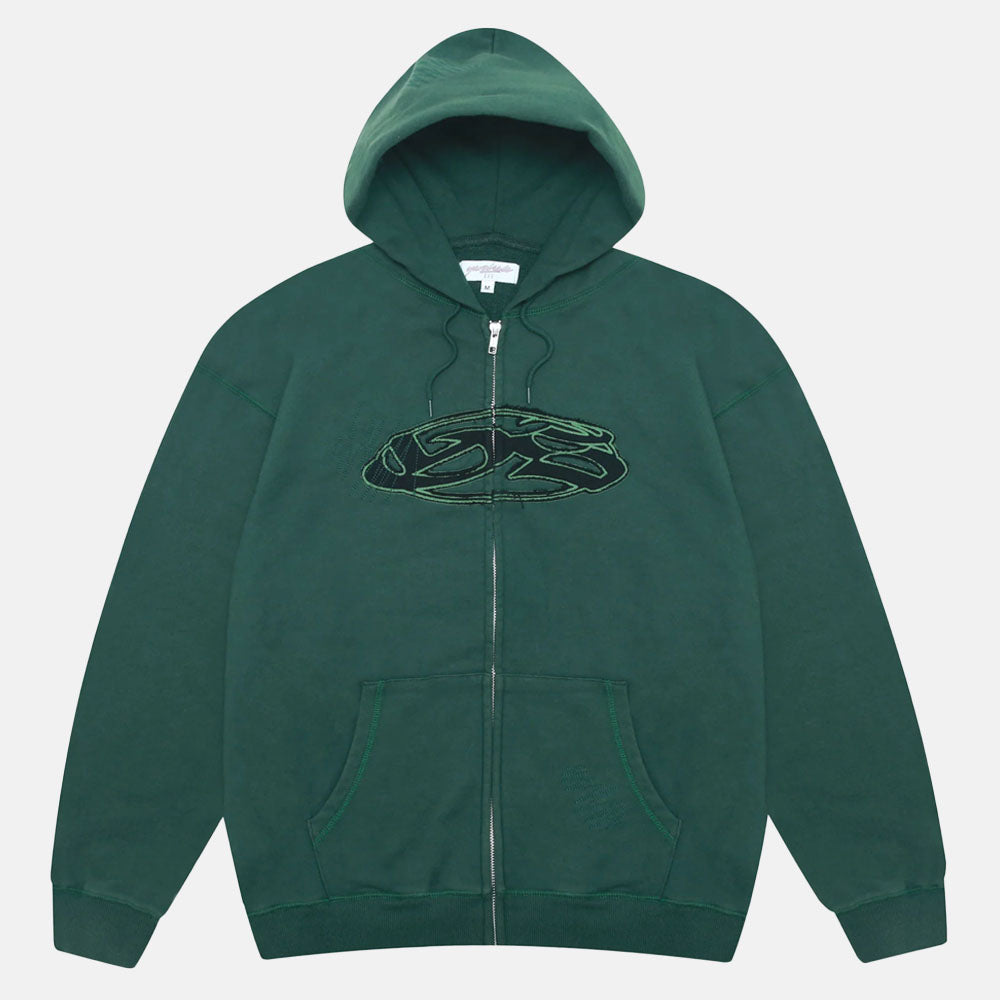 Yardsale - Seance Zip Hooded Sweatshirt - Green Small