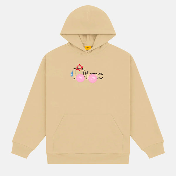 Dime MTL - Classic Senpai Pullover Hooded Sweatshirt - Sand