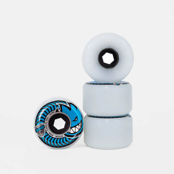 Spitfire - 58mm (80a) 80HD Chargers Conical Full Skateboard Wheels - Clear / Blue