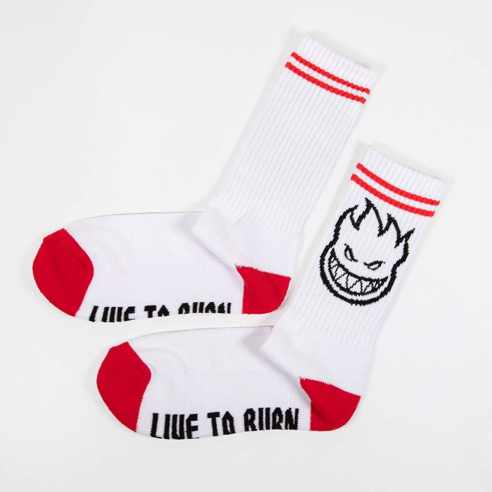 Spitfire - Bighead Socks - White/ Black / Red