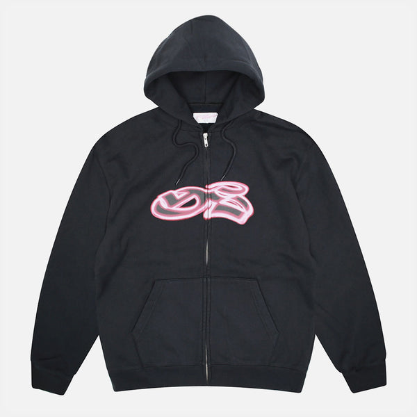 Yardsale - Spray Zip Hooded Sweatshirt - Charcoal