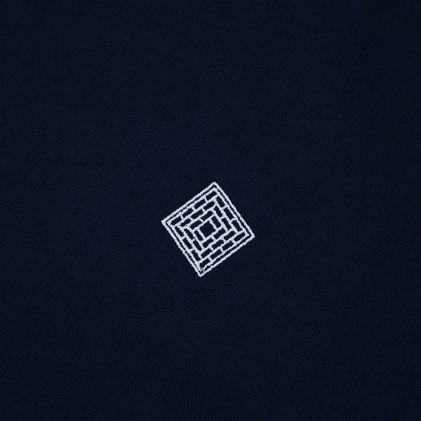 The National Skateboard Co. - Embroidered Logo T-Shirt - Navy
