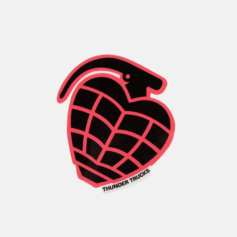Thunder Trucks - 4" Grenade Sticker - Pink / Black
